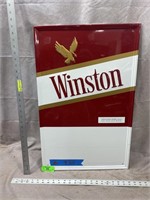 Aluminum Winston Cigarette Sign, 18"x27"