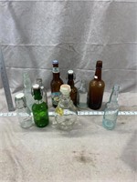 (10) Various Glass Bottles