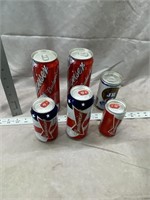 (6) Collectible Aluminum Beer Cans