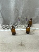 (2) Miller Lite MN Viking Glasses, Drinking glasse