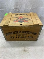 Budweiser Wooden Crate, 18"x11"x12"