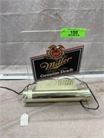 Miller Genuine Draft Bar Beer Light, 11"x12"