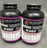 2 - 1 lb Cans Hodgdon H380 Reloading Powder