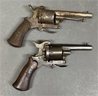2 Antique Pinfire Revolvers