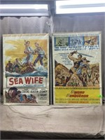 (2) Vintage Movie Posters, Copyrights 1960's, 27"x