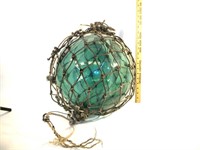 Antique Japanese Fish Net Glass Float Buoy