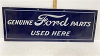 Original Genuine FORD Parts enamel sign 26 inch w