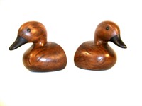 Wood Duck Book Ends 6"