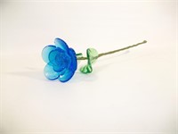 Japanese Glass Flower  11"