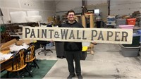 Wooden Paint & WallPaper sign -96 inch x 13 inch