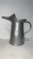 Vintage Galvanized Oil Can Pitcher One gallon