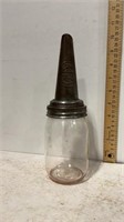 The Master Mfg Co Oil metal spout on Ball glass