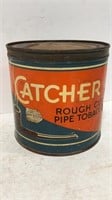 CATCHER Rough Cut Pipe Tobacco Tin-approx 5.5