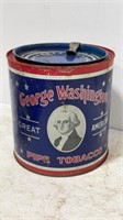 George Washington Pipe Tobacco Tin-approx 5.25