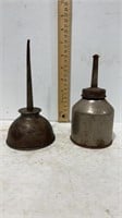 2 Vintage Mini oilers gas / grease / oil -no name