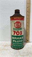Vintage EIS super 703 brake fluid tin can