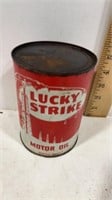 Vintage Lucky Strike Motor Oil Can