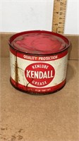 Vintage Ken Lube Kendall Grease 16 Oz tin
