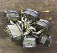 Master Commercial locks 8 total. With key