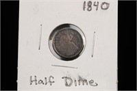 1840 Half Dime Coin