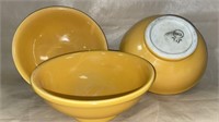 Vintage Hall Stoneware Cereal Bowls
