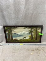 Deer Painting, 25"x14"