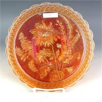 Imperial Honey Amber Chrysanthemum Chop Plate