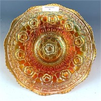 Fenton Marigold Captive Rose Plate