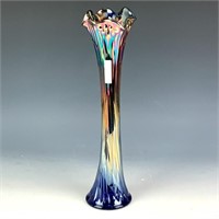 Fenton Blue Nine Sixteen Vase