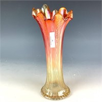 Northwood Marigold Feathers Vase