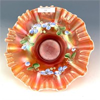 Dugan Peach Opal Enameled Single Flower 3/1 Edge