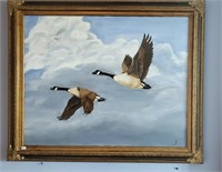 Painting on Canvas, Geese, by Peggy Scholl