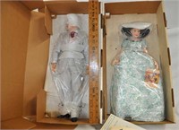 1984 Scarlett & Rhett vinyl 19" dolls, X's MONEY