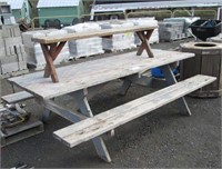 8' Picnic Table & Extra 6' Bench