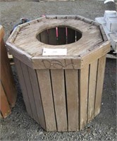 Wood Garbage Can Holder