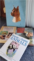 Books & painting, animals,boxer