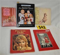 Bisque doll books incl hardback