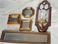 Decor Mirrors & candle sconce