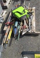 Pallet of Assorted Garden Tools