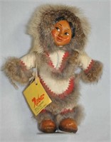 10" vtg Naber handcrafted Alaskan Eskimo doll