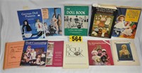 Doll costumes & clothing books incl hard back