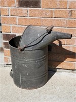 Vintage Water Can, bale & wood handle