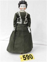 1880 china head doll w/ old body, 20 1/2"