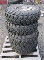 (4) Maxxis ATV Tires & 4-Hole Wheels