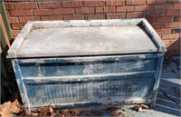Suncrest plastic storage chest, weathered