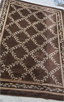 Area Rug, brown,  93" X 62"