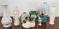 Vases, Lenox, Noritake, Occupied Japan figure