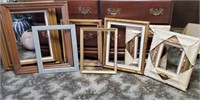 Picture frames, wood, some new