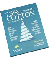 75% Cotton 25% Business  Linen Paper