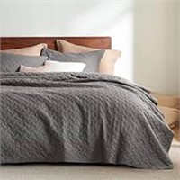 SET BRIELLE HOME RAVI STONE-WASHED QUILT